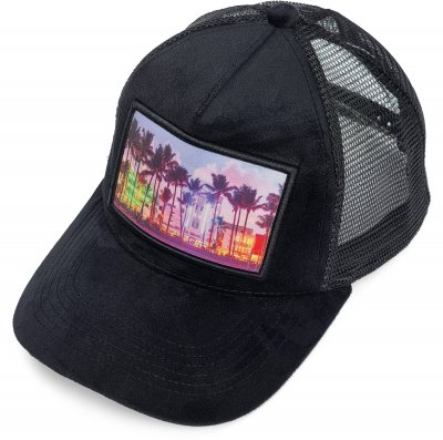 Caps - Gårda Velvet Trucker Miami Beach (zwart/multi)