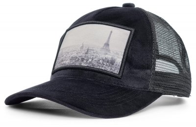Caps - Gårda Velvet Trucker Paris (zwart)