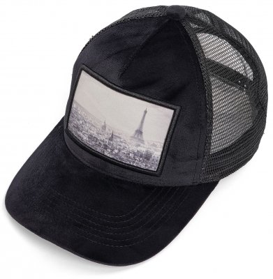 Caps - Gårda Velvet Trucker Paris (zwart)