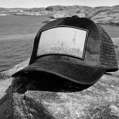 Caps - Gårda Velvet Trucker Paris (zwart)