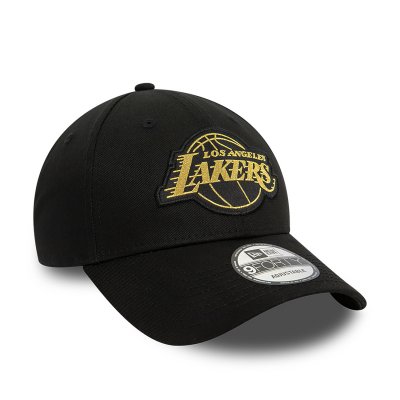Caps - New Era Metallic Badge 940 Los Angeles Lakers (zwart)