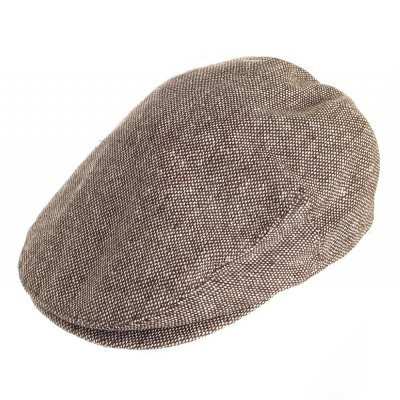 Flat cap - Jaxon Hats Marl Tweed Flat Cap (bruin)