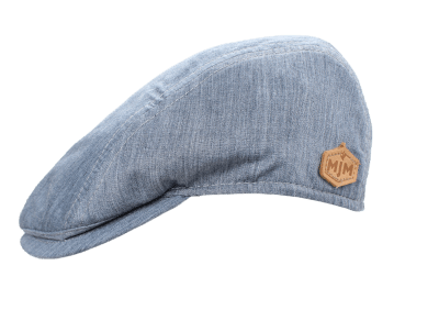 Flat cap - MJM Daffy-3 Organic Wool (blauw)
