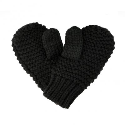Muts en wanten Kinderen - Gårda Målilla Knitted Set (zwart)
