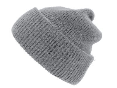 Mutsen - Gårda Angora Beanie (lichtgrijs)