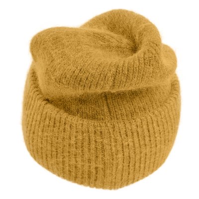 Mutsen - Gårda Angora Beanie (geel)