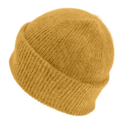 Mutsen - Gårda Angora Beanie (geel)