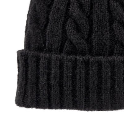 Muts - Gårda Bad Gastein Cable Knit Wool Mix Beanie (zwart)