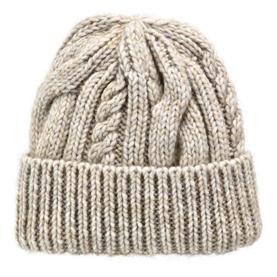 Muts - Gårda Bormio Cable Knit Wool Mix Beanie (beige)