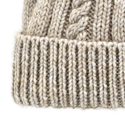 Muts - Gårda Bormio Cable Knit Wool Mix Beanie (beige)