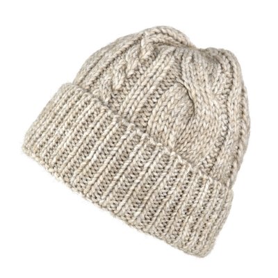 Muts - Gårda Bormio Cable Knit Wool Mix Beanie (beige)