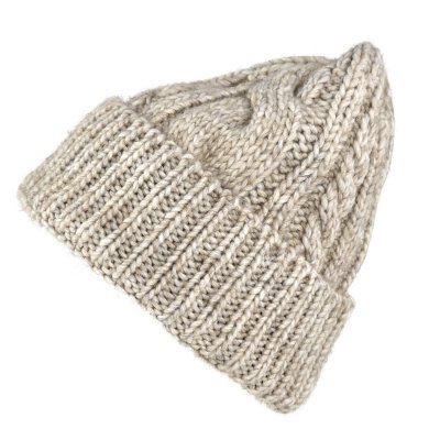Muts - Gårda Bormio Cable Knit Wool Mix Beanie (beige)