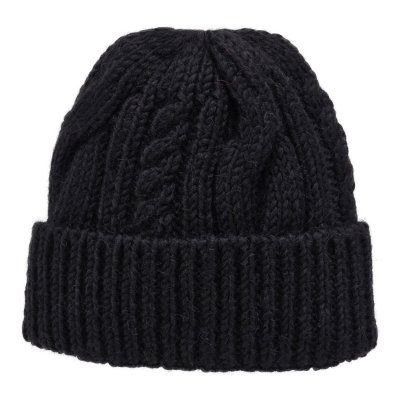 Muts - Gårda Bormio Cable Knit Wool Mix Beanie (zwart)