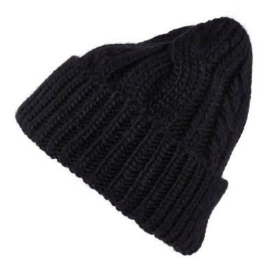 Muts - Gårda Bormio Cable Knit Wool Mix Beanie (zwart)