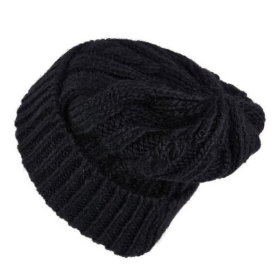 Muts - Gårda Bormio Cable Knit Wool Mix Beanie (zwart)