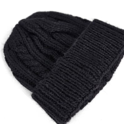 Muts - Gårda Bormio Cable Knit Wool Mix Beanie (zwart)