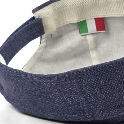 Muts - Gårda Cavo Linen Docker Beanie (blauw)