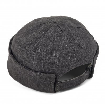 Muts - Gårda Cavo Linen Docker Beanie (Donkergrijs)
