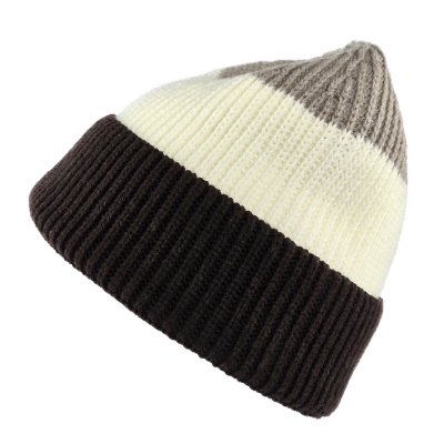Muts - Gårda Courchevel Merino Wool Beanie (beige/gebroken wit/bruin)