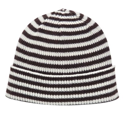 Muts - Gårda Saint-Gervais Striped Wool Mix Beanie (bruin/wit)