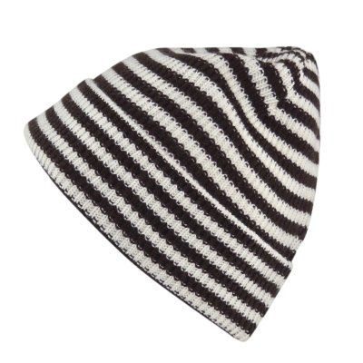 Muts - Gårda Saint-Gervais Striped Wool Mix Beanie (bruin/wit)