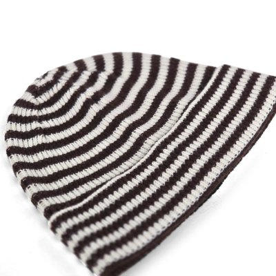 Muts - Gårda Saint-Gervais Striped Wool Mix Beanie (bruin/wit)
