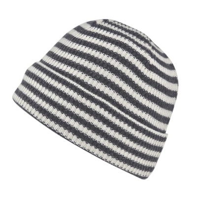 Muts - Gårda Saint-Gervais Striped Wool Mix Beanie (donkergrijs/wit)
