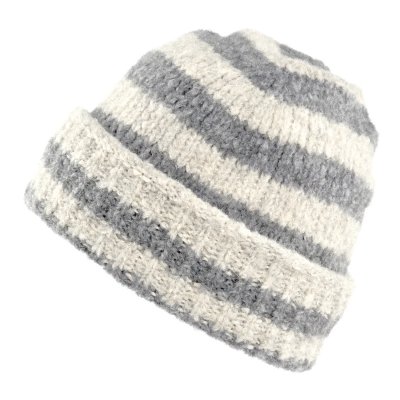 Muts - Gårda Lech Striped Wool Mix Beanie (beige/grijs)