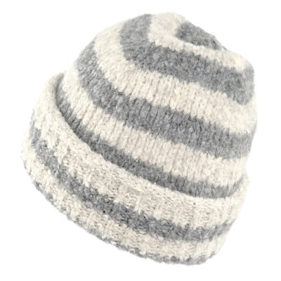 Muts - Gårda Lech Striped Wool Mix Beanie (beige/grijs)