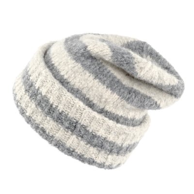 Muts - Gårda Lech Striped Wool Mix Beanie (beige/grijs)