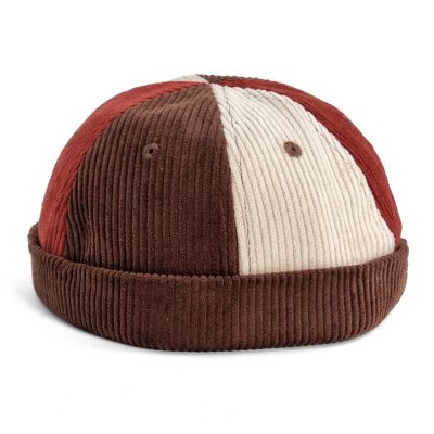 Muts - Gårda Lockport Docker Beanie (bruin/rood/crème)