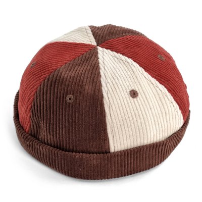 Muts - Gårda Lockport Docker Beanie (bruin/rood/crème)