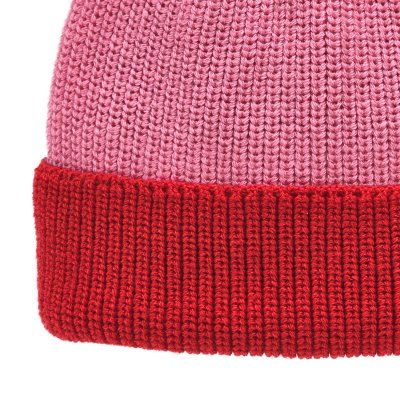 Muts - Gårda St. Moritz Merino Wool Beanie (rood/roze)