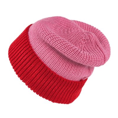 Muts - Gårda St. Moritz Merino Wool Beanie (rood/roze)