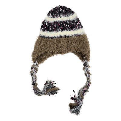 Muts - Gårda Quellon Knit Earflap Beanie (bruin/veelkleurig)