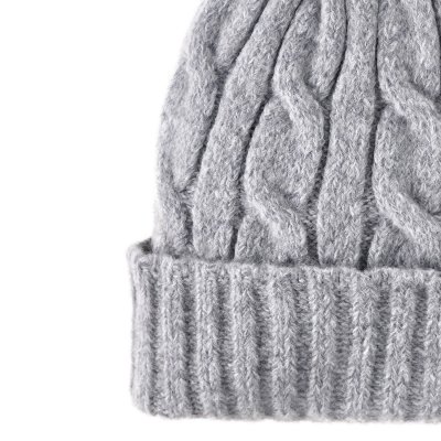 Muts - Gårda Saas-Fee Cable Knit Wool Mix Beanie (grijs)