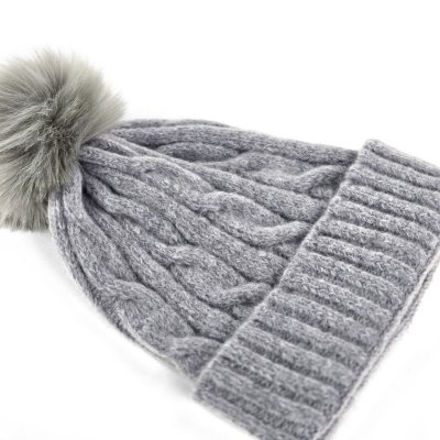Muts - Gårda Saas-Fee Cable Knit Wool Mix Beanie (grijs)