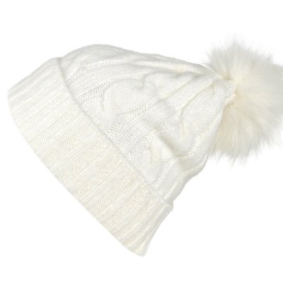 Muts - Gårda Saas-Fee Cable Knit Wool Mix Beanie (wit)