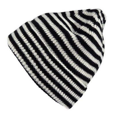 Muts - Gårda Saint-Gervais Striped Wool Mix Beanie (zwart/wit)
