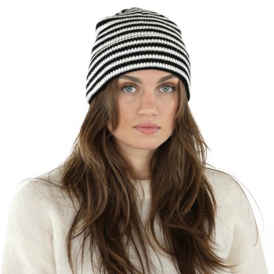 Muts - Gårda Saint-Gervais Striped Wool Mix Beanie (zwart/wit)
