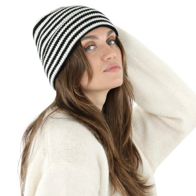 Muts - Gårda Saint-Gervais Striped Wool Mix Beanie (zwart/wit)