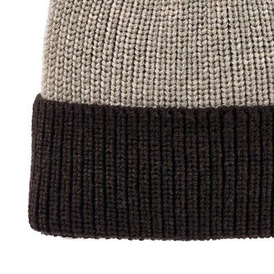 Muts - Gårda St. Moritz Merino Wool Beanie (bruin/beige)
