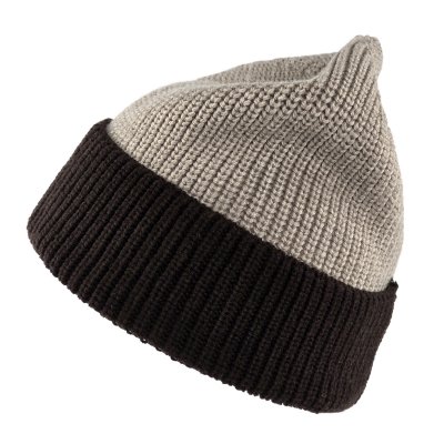 Muts - Gårda St. Moritz Merino Wool Beanie (bruin/beige)