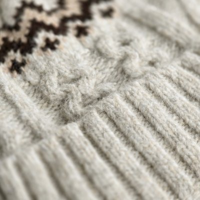 Muts - Gårda Vallanes Wool Mix Beanie (gebroken wit)