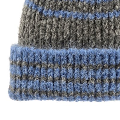 Muts - Gårda Verbier Striped Wool Mix Beanie (grijs/blauw)