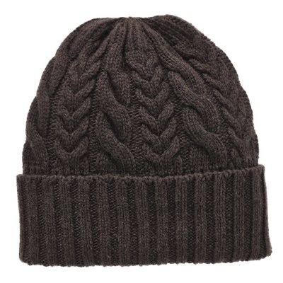 Muts - Gårda Villars Cable Knit Wool Mix Beanie (bruin)
