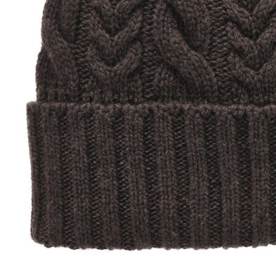 Muts - Gårda Villars Cable Knit Wool Mix Beanie (bruin)