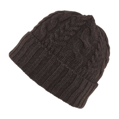 Muts - Gårda Villars Cable Knit Wool Mix Beanie (bruin)