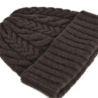 Muts - Gårda Villars Cable Knit Wool Mix Beanie (bruin)