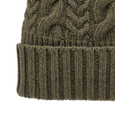 Muts - Gårda Villars Cable Knit Wool Mix Beanie (mosgroen)